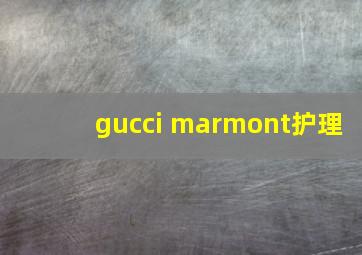 gucci marmont护理